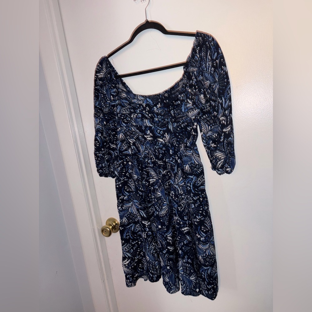 ASU WISH | Women’s Medium | New | NWT | Off Shoulder | Blue | Floral | Dainty - Picture 4 of 15